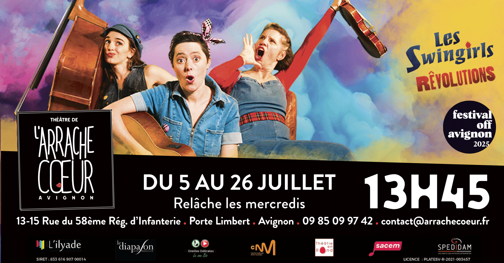 Les Swingirls à Avignon 2025 - Théatre de l'Arrache Coeur
